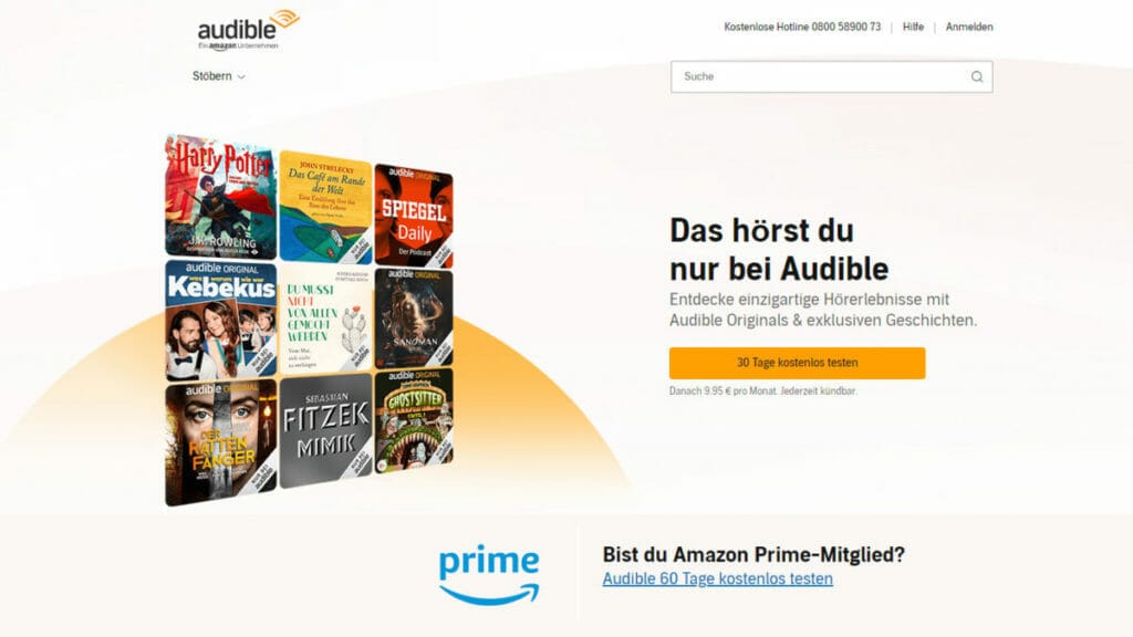 Beste Hörbuch-App: Audible